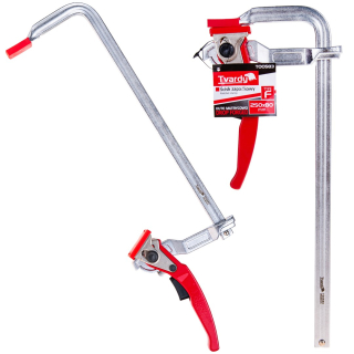 GEKO T00583 Kovaná račňová svorka zverák typu F 250x80 mm