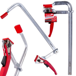 GEKO T00586 Kovaná račňová svorka zverák typu F 300x100 mm