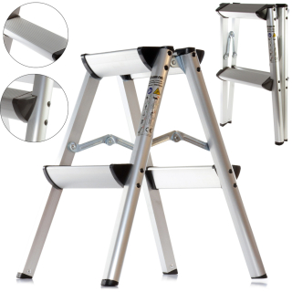 MAR-POL M85590 Hliníkový obojstranný rebrík 53cm 150kg