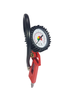 MAR-POL M80697 Pištoľ na hustenie pneumatík s manometrom 12 bar hadice-360mm