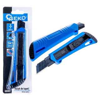GEKO G01851 Vysúvací odlamovací nôž na tapety 100x18x0.5mm nožík