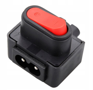 00268 NAPÁJACIA ZÁSUVKA AC osmička + vypínač G Switch