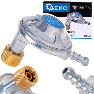 GEKO G80547 Redukce regulátoru plynu uhlový 37mbar 1,5kg/h