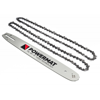 POWERMAT PM-PR-16C2 PÍLOVÁ LIŠTA NA PÍLU 40cm 16" 0,325 66z 2 reťaze