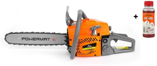 POWERMAT PM-HR-7020 MOTOROVÁ PÍLA reťazová benzínová 4,9HP reťaz 16"