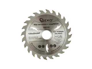 GEKO G00105 PÍLOVÝ VIDIOVÝ KOTÚČ na drevo 125mm 22mm 24T