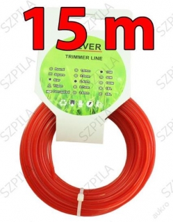 15m Zosilnená struna do krovinorezu 2,4 mm 15m