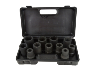 GEKO G10076 Nástrčné rázové hlavice 1" 11ks 17-41mm kľúče súprava kľúčov hlavíc