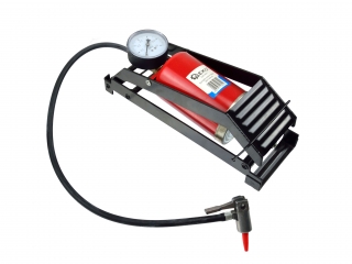 GEKO G01303 Nožná pumpa na hustenie pneumatík pumpovanie kolies, lôpt 80x130mm