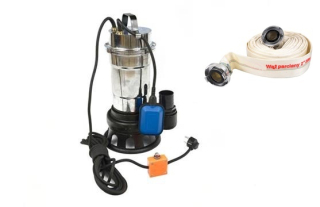GEKO G81426 Kalové čerpadlo do žumpy, na vodu WQD-nikel, plavák + tepelný spínač + hadica 20m 2"