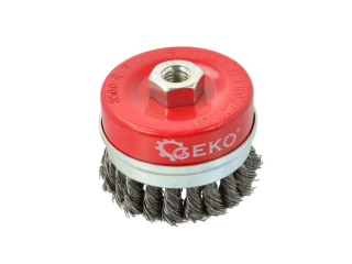 GEKO G00610 Drôtený kotúč kefa na brúsku, draťák 65mm M14