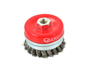 GEKO G00611 Drôtený kotúč kefa na brúsku, draťák 75mm M14