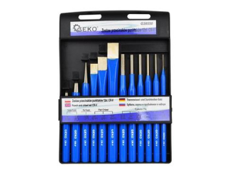 Geko G38550 Dláto priebojníky sekáče dierovače sada 12ks