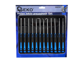 GEKO G02707 Sada presných háčikov skrutkovačov 12 ks