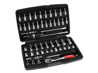 GEKO T00104 Gola sada 56ks 1/4" kľúče, nástrčné hlavice, orechy, račňa