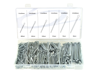 GEKO G02804 Sada poistných závlačiek 1000ks poistné závlačky piny spony