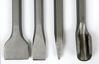Silver S0548 Dláto sekáč SDS Plus + na beton sada 4ks do vŕtačky