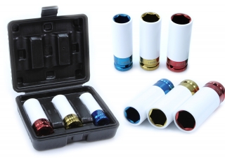 Marpol M58270 Nástrčné hlavice kľúče Sada BJC 1/2 "(17,19,21mm)