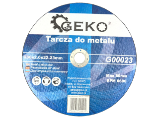 Geko G00023 Kotúč na kov plechy rúry 230 x 2,0mm 10ks