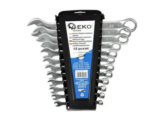 Geko G11243 Očko-ploché kľúče 12ks 6-22mm sada