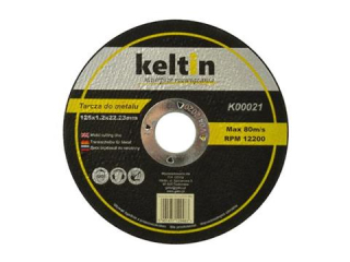 KELTIN K00021 KOTÚČ NA KOV železo 125mm 1,2mm 22,23mm SADA 10ks