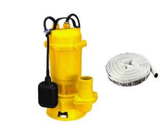 Kraft&Dele KD761 Ponorné čerpadlo na vodu s drvičom plavákom 3100W 2" + 20m požiarna hadica bez spojok