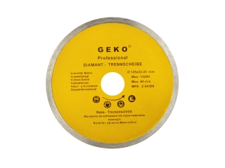 Geko G00241 Diamantový kotúč na betón železobetón 125 mm plný