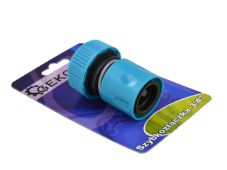 Geko G73032B Rýchlospojka, prípojka, konektor, spojka adaptér závit 3/4" na záhradnú hadicu
