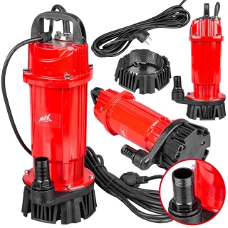 MAX MXQDX12 Ponorné čerpadlo so sitkom pre čistú a špinavú vodu 1200W