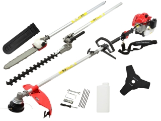 GEKO G81057 Motorový krovinorez benzínový multifunkčný 3HP kosa + príslušenstvo 4v1