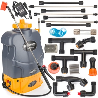 POWERMAT PM-OA-20T Akumulátorový postrekovač 20L chrbtový sada