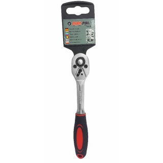Mar-Pol M53558 Račňa 1/4" PROFI kľúč gumová rukoväť
