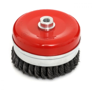 Kraft&Dele KD10978 Drôtená kefa na brúsku, draťák 4" 100mm M14