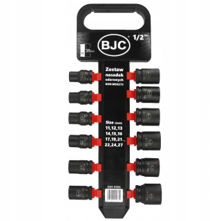 Mar-Pol M58273 12ks Súprava nástrčných kľúčov pre rázový uťahovák hlavice 1/2" 11-27mm 38mm BJC