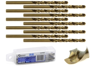Geko G37045 Kobaltový vrták HSS do kovu 4,5mm sada 10ks