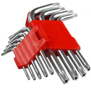 Mar-Pol M66425 Sada krátkych kľúčov, Torx kľúče CrV 9ks