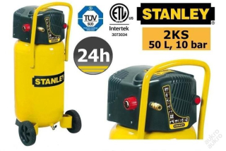 2HP STANLEY D230-10-50V kompresor bezolejový 50l 10bar 222l/m
