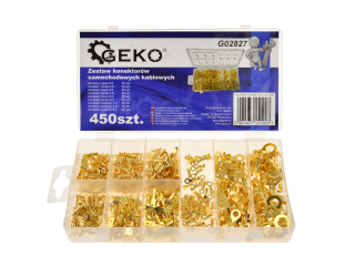 GEKO G02827 Sada automobilových káblových svoriek konektorov 450 ks