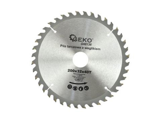 GEKO G00136 Vidiový kotúč na drevo zo spekaného karbidu 200x32x40T