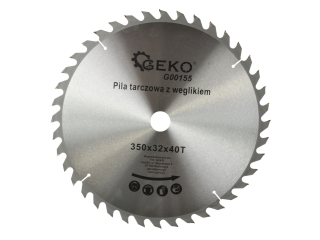 GEKO G00155 Pílový kotúč na drevo karbidový 350x32x40T