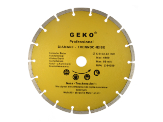 GEKO G00253 Diamantový kotúč na betón segmentový 230x22,2mm