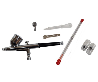 MAGMA TG-130 Airbrush striekacia pištoľ sada na maľovanie nanášanie farby Sada 3 trysky 0,2 / 0,3 / 0,5mm