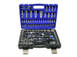 GEKO G10101 Gola sada 108ks 1/2" 1/4" kľúče, nástrčné hlavice, bity, ráčna TORX