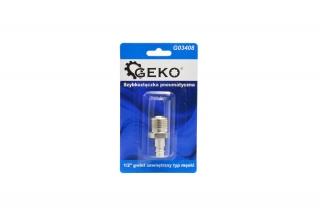 GEKO G03408 Pneumatická rýchlospojka konektor typu samec 1/2" vonkajší závit
