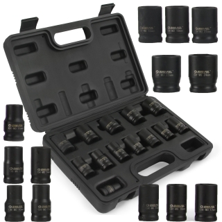Mar-pol M58257 Nástrčné kľúče 1/2" 10-24mm krátke 13ks
