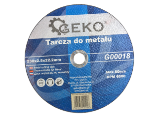 Geko G00018 Kotúč na kov plechy rúry 230 x 2,5 x 22,2mm 10kusov