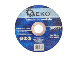 Geko G00021 Kotúč na kov plech rúry 125 x 1,2 x 22,23mm 10 kusov