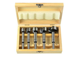 GEKO G01214 Vrtáky do dreva frézy na drevo 5ks stopkové tvarové sada 15-35mm