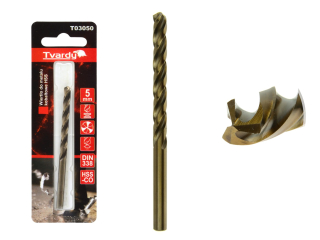 Geko T03050 Kobaltový vrták HSS M35 do kovu 5mm