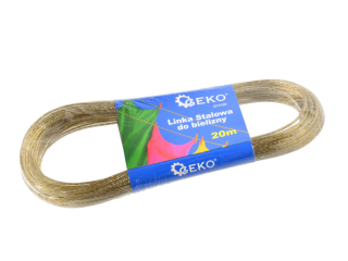 GEKO G73190 Oceľová šnúra lanko na prádlo 2mm x 20m na bielizeň